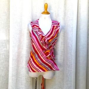 Lauren Ralph Lauren petite sleeveless colorful blouse